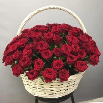 Букет Корзина с 115 розами [Артикул - 209509]