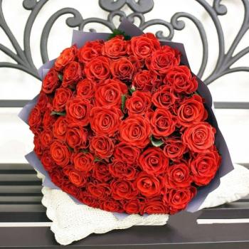 Букет Красная роза Эквадор 51 шт Артикул: 199593